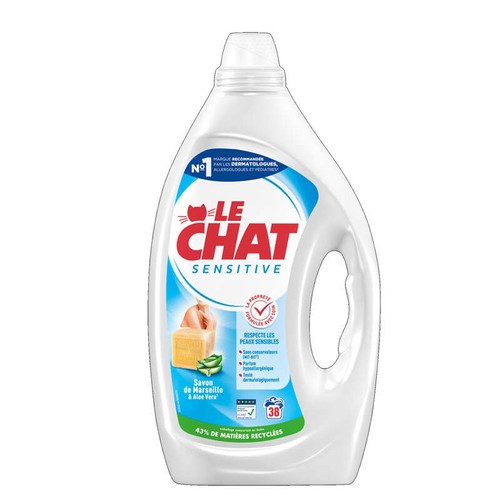 Le Chat Sensitive Savon de Marseille & Aloe Vera x38 Lavages