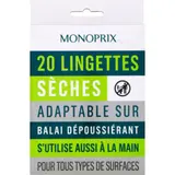Monoprix 20 Lingettes sèches dépoussiérantes adaptable