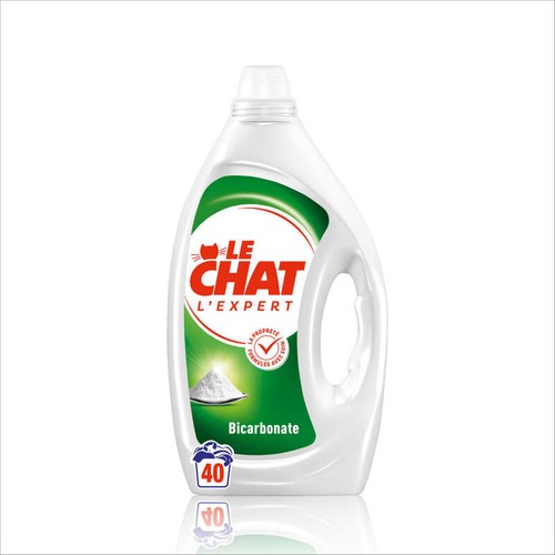 Le Chat L'expert Lessive bicarbonate x40 Lavages