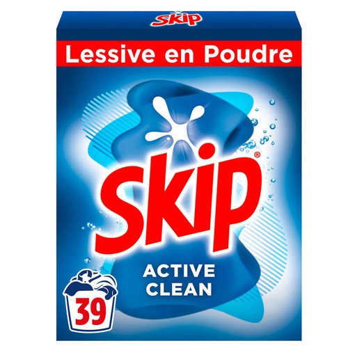 Skip Active Clean Lessive En Poudre 39D 2,73kg