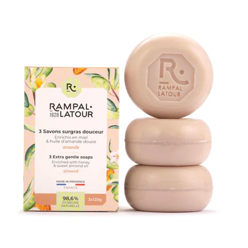 [Para] Rampal Latour Savons Solides Amandes 3x125g