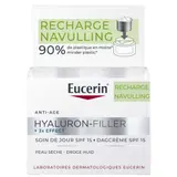 [Para] Eucerin Hyaluron-Filler + 3x Effect Soin de Jour SPF15 Peau Sèche Recharge 50ml