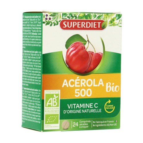 [Para] Super Diet Acérola 500 - 24 Comprimés Sécables Bio