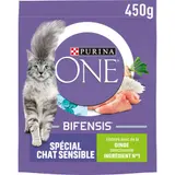 Purina One Croquettes Chat Sensible À La Dinde 450g