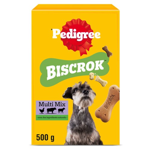 Pedigree Biscrok Biscuits multi mix pour chien 500g