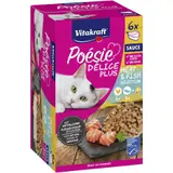 Vitakraft Poésie délice plus Saveur viande & poisson + huile de saumon