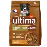 Ultima Croquettes au poulet pour chien medium maxi adulte 2kg