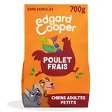 Edgard Cooper Croquettes pour petits chiens adultes poulet sans céréales 700g