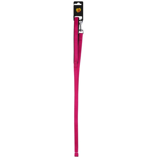 Animalis Laisse Basic Confort 15mm et 120cm pour Chien Fuchsia