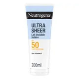 Neutrogena Ultra Sheer Lait Invisible Solaire SPF50 200ml
