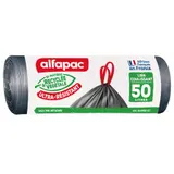 Alfapac Sacs Poubelles Ultra Resistants Liens Coulissants 50L