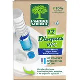L'Arbre Vert Disque WC kit complet 70% d'ingrédients d'origine naturelle x12