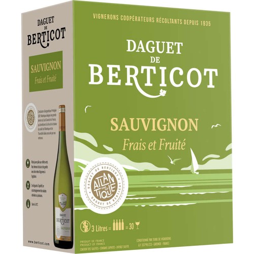 Daguet de Berticot IGP Sauvignon 3L