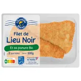 Assiette Bleue filet de lieu noir msc Panure bio 200g