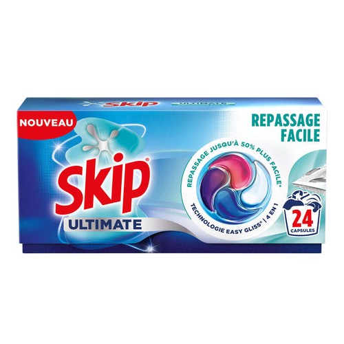 Skip Capsules Lessive Ultimate Repassage facile x24 Lavages