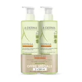 A-Derma Exomega Control Gel Lavant Émollient 2en1 Anti-Grattage  2x500ml