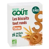 [Par Naturalia] Good Goût Biscuits Tout Ronds Cacao dÞs 10 mois Bio 80g