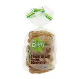Bien Pains au Lait à la Farine Complète x8 320g