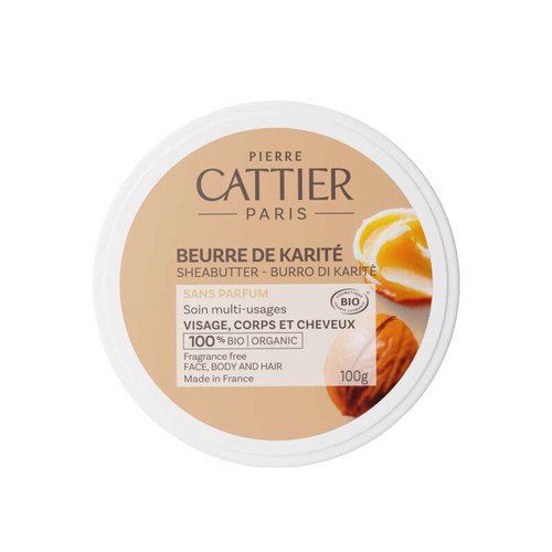 Cattier Beurre de karité 100 % Bio 100g