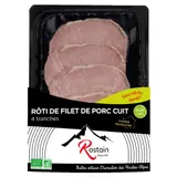 Rostain Rôti de Filet de Porc Cuit x4 Tranches - 150g