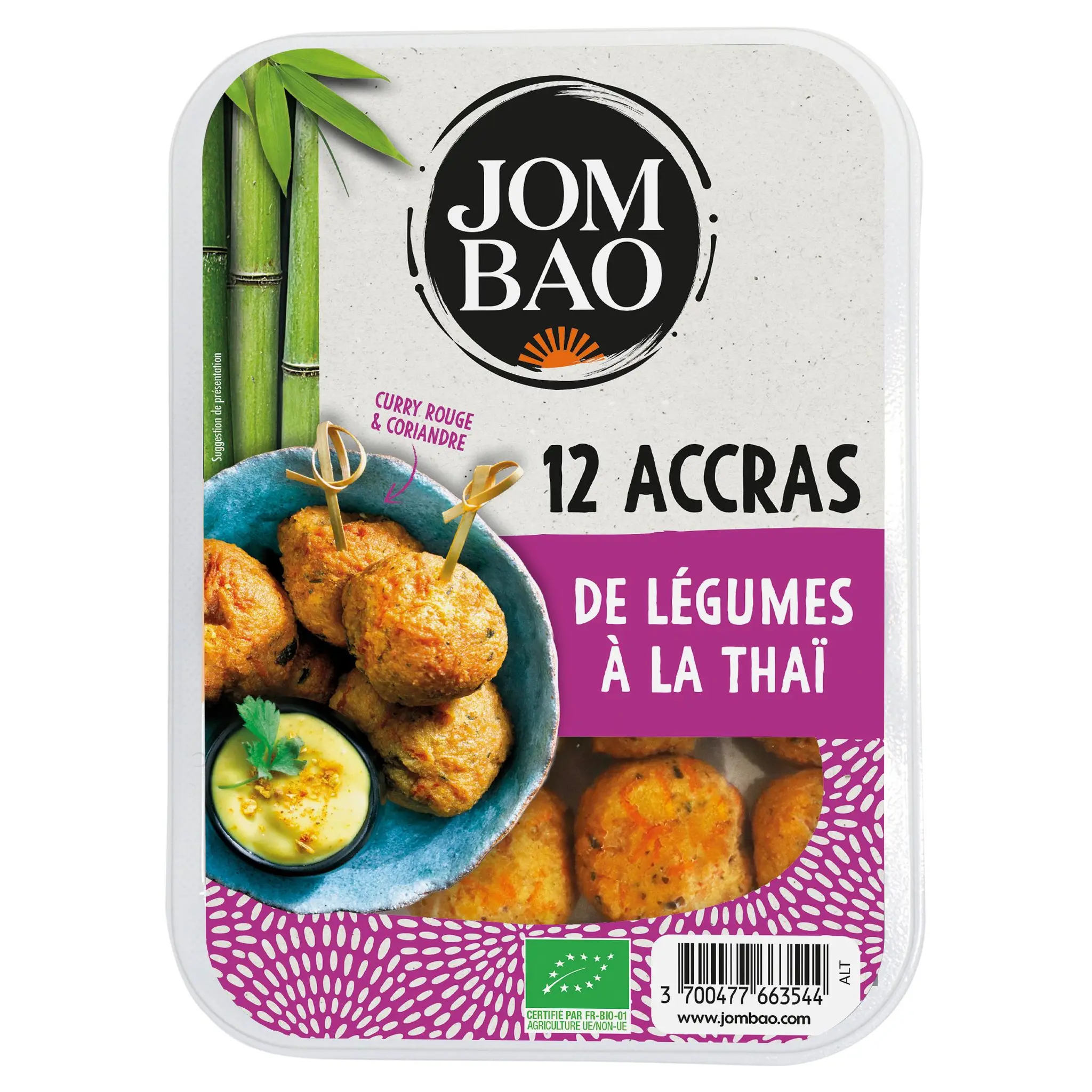 JOM BAO Accras de légumes à la thaï bio