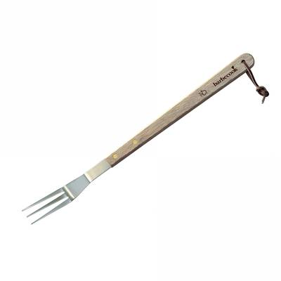 Barbecook Fourchette en inox et bois, 46 cm