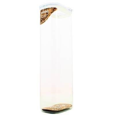 Pebbly Boîte haute rectangulaire en verre avec couvercle en verre - 2,6L, 1 pièce