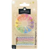 Ambiances Devineau Bougies magiques Arc en ciel, 12 bougies