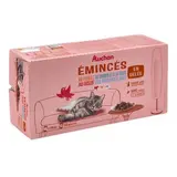 Auchan Sachets émincés en gelée viandes et poissons pour chat et chat stérilisé, 48x100g