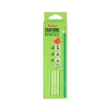 Auchan Lot de 5 crayons à papier HB / 2B / 2H  en graphite, 5 crayons