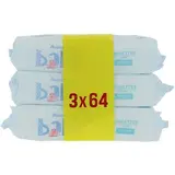 Auchan Baby Lingettes à l'eau pure, 3 x 64 lingettes