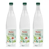 Auchan Eau gazeuse au citron vert, Lot de 3x1L