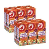 Auchan Jus multivitamines à base de concentré, Lot de 2 - 6x20cl