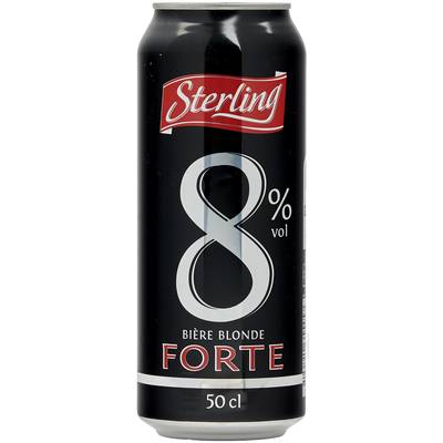 Sterling Bière blonde forte 8°, 50cl