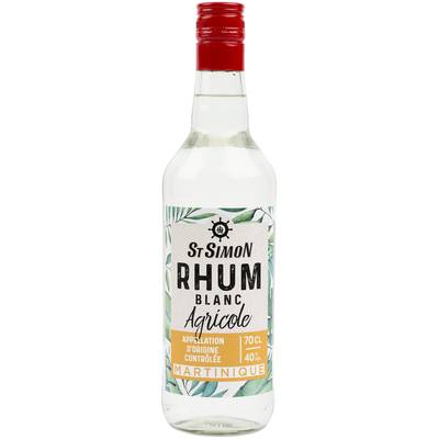 St Simon Rhum blanc Martinique 40°, 70cl