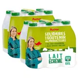 Auchan Solidaires Lait écrémé équitable UHT, Lot de 2 - 6x1L