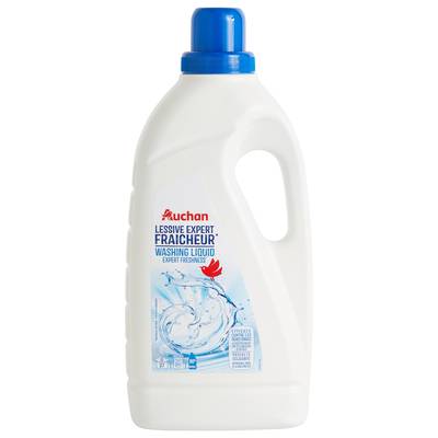 Auchan Lessive liquide Expert Fraîcheur, 2L