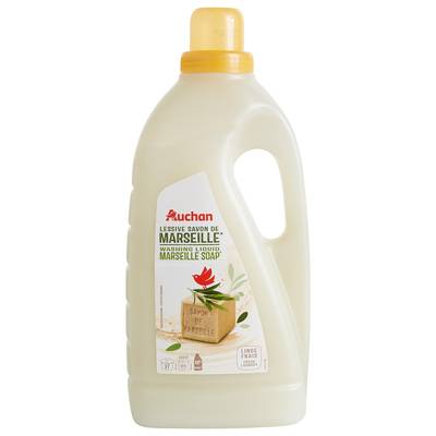 Auchan Lessive liquide Savon de Marseille, 2L
