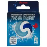 Auchan Désodorisant lave-vaisselle fraicheur, 2 pièces