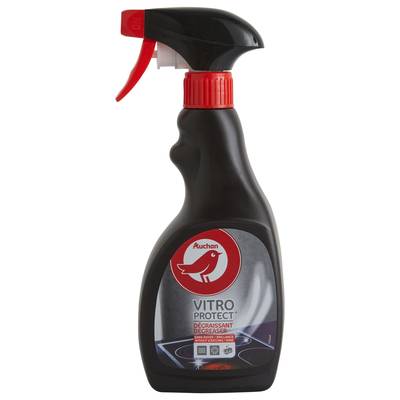 Auchan Spray Vitro protect dégraissant plaques vitroceramic et induction, 500ml