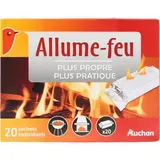 Auchan Allume-feu en sachets individuels, 20 sachets