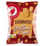 Auchan Cacahuètes grillées à sec, 250g