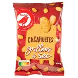 Auchan Cacahuètes grillées à sec, 400g