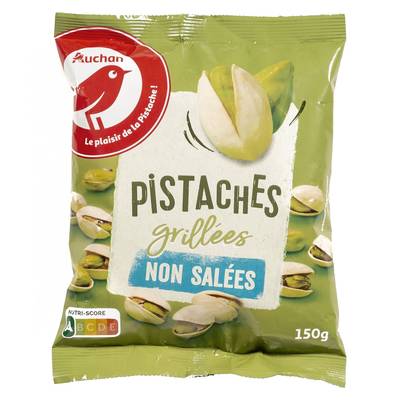 Auchan Pistaches grillées non salées, 150g