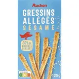 Auchan Gressins light au sésame, 125g