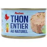 Auchan Thon listao au naturel en conserve, 280g