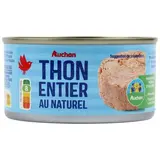 Auchan Thon listao entier au naturel en conserve, 140g
