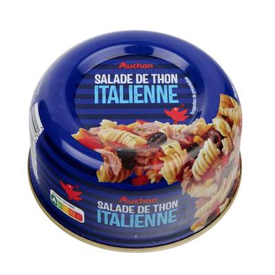 Auchan Salade Italienne au thon en conserve, 250g