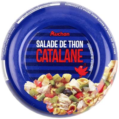 Auchan Salade catalane au thon en conserve, 250g