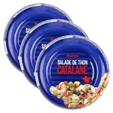 Auchan Salade catalane au thon en conserve, Lot de 3x250g